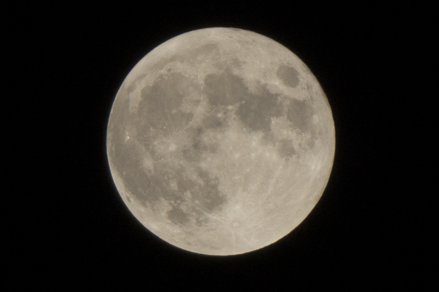 Full moon in February, 2016
