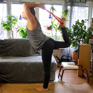 Natarajasana in April 30th 2020. My choice today is Lord of the Dance Pose with help of my InfinityStrap.