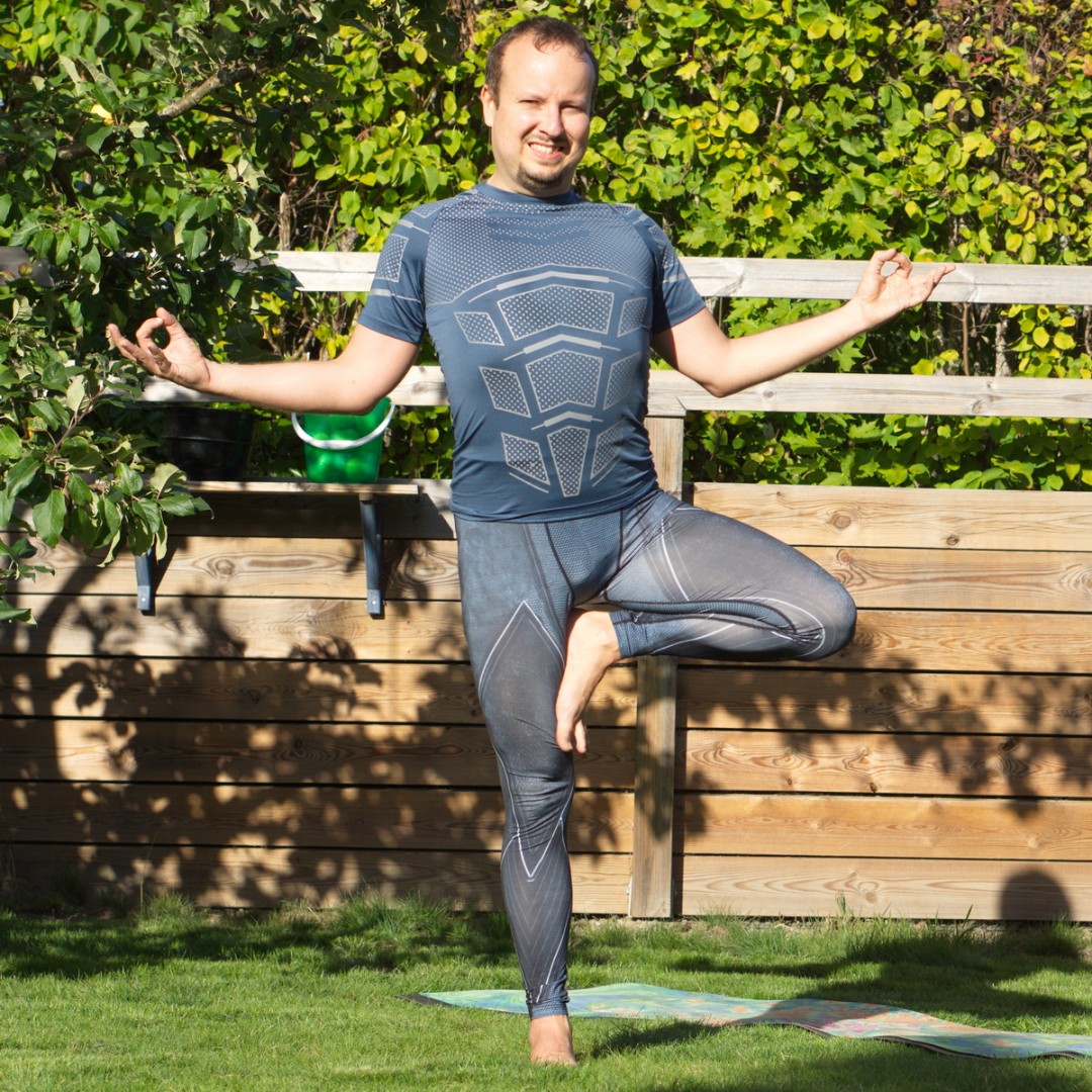 Tree pose in September 7th 2020. My first choice to the forest theme is Vrksasana or Tree pose so that's my pose of the day.